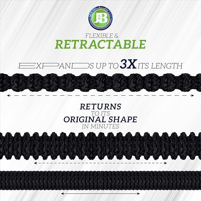 J&B XpandaHose 150ft Expandable Garden Hose – Ultra-Strong 3750D, 4-Layer Latex Core, Brass 3/4″ Connectors, 10-Pattern Nozzle & Storage Bag – Lightweight, Kink-Reducing, Leak-Resistant