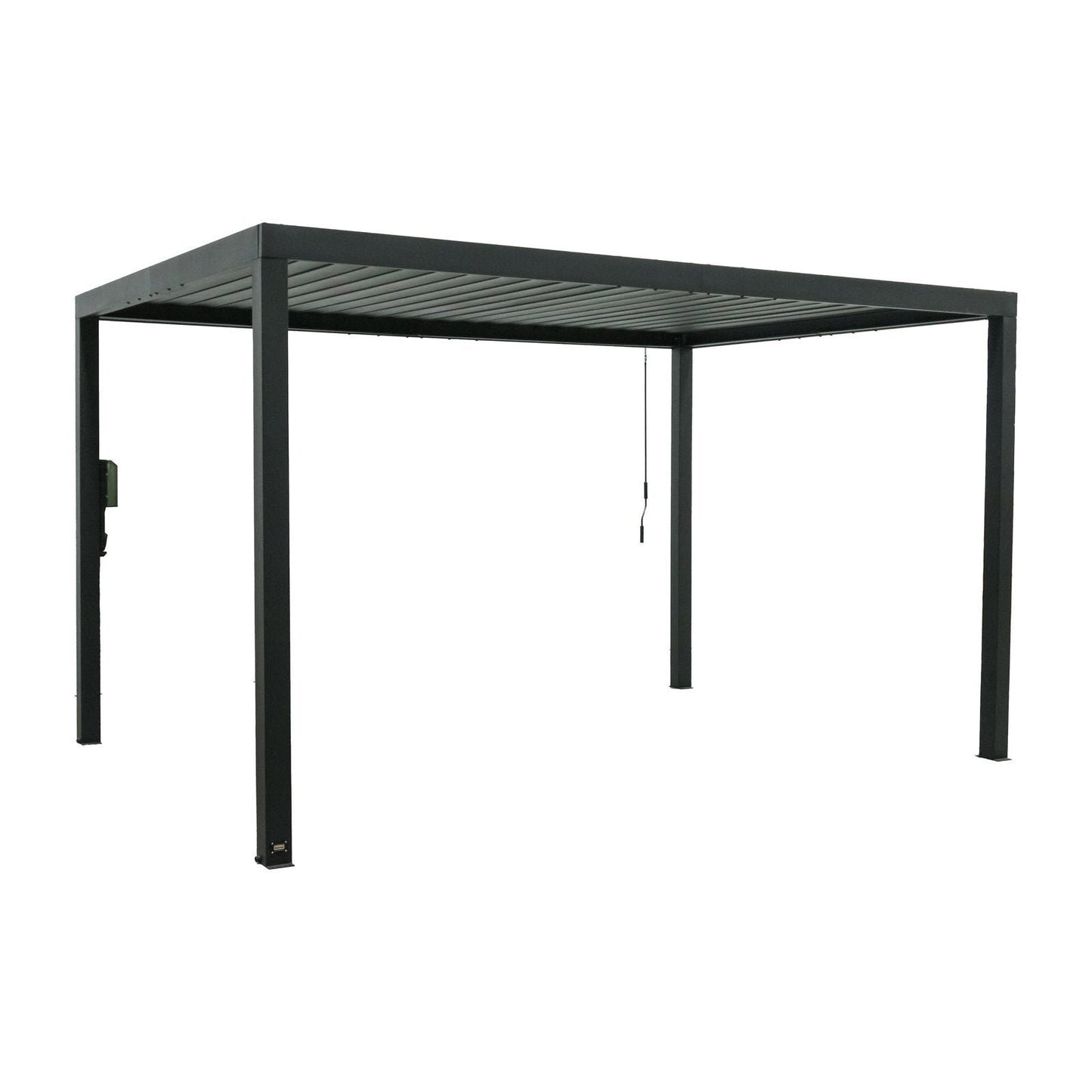 14×10 Sarasota Steel Louvered Pergola