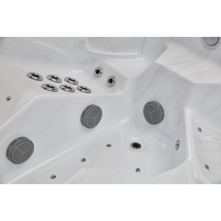 Danika 5-person 68-jet Hot Tub With Bluetooth In Gray