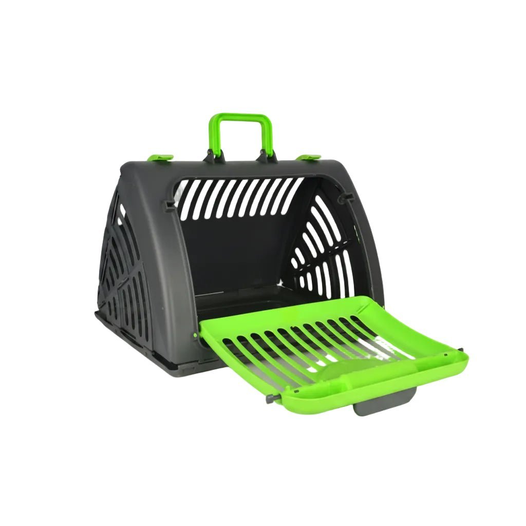 Cat Carrier Collapsible Plastic Pet Crate for Cats Rabbits Guinea Pigs and Small Pets