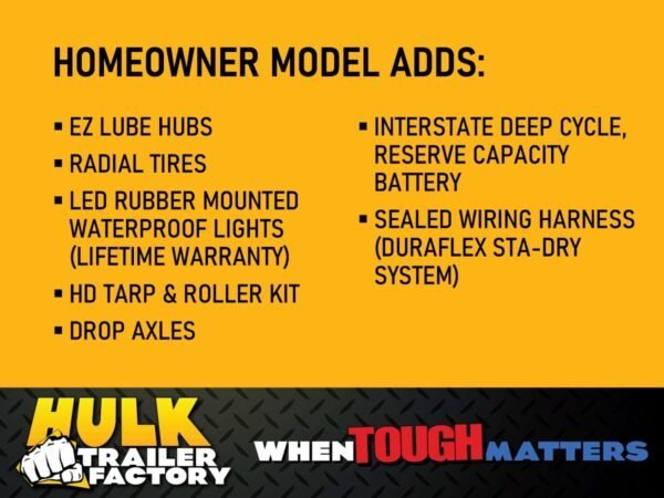 6’x10′ Scissor Lift Dump Trailer w/ Homeowner Package – 7,000# GVWR