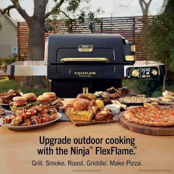 Ninja FlexFlame Grill and Smoker with ProConnect