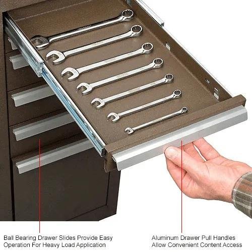 Kennedy 315XB 15-Drawer Maintenance Cart Brown