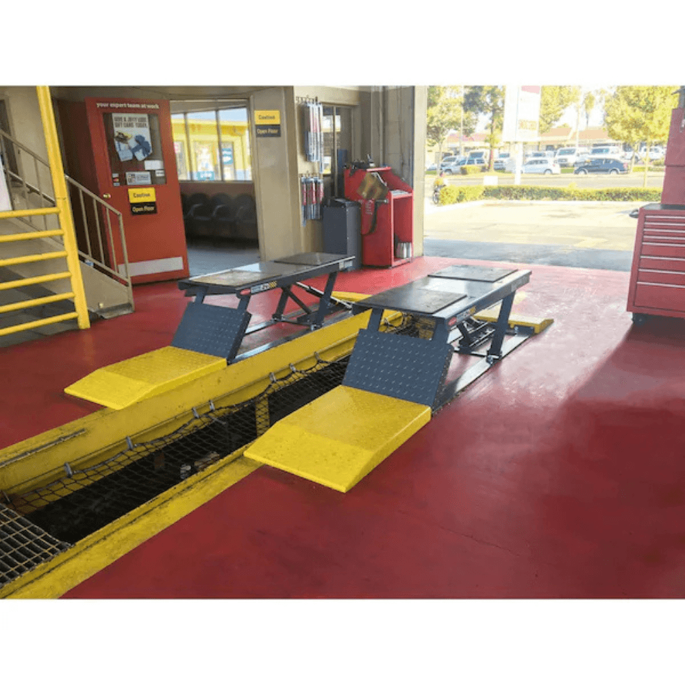 BendPak P-9000LT 9000 Lb. Capacity Low-Rise Open-Center Pit Car Lift