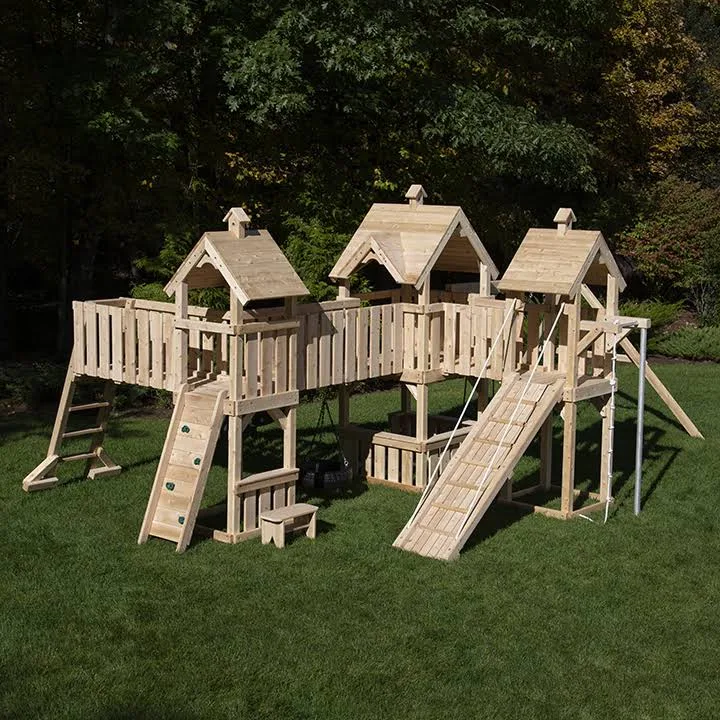 Festival Ten White Cedar Swing Set Towers