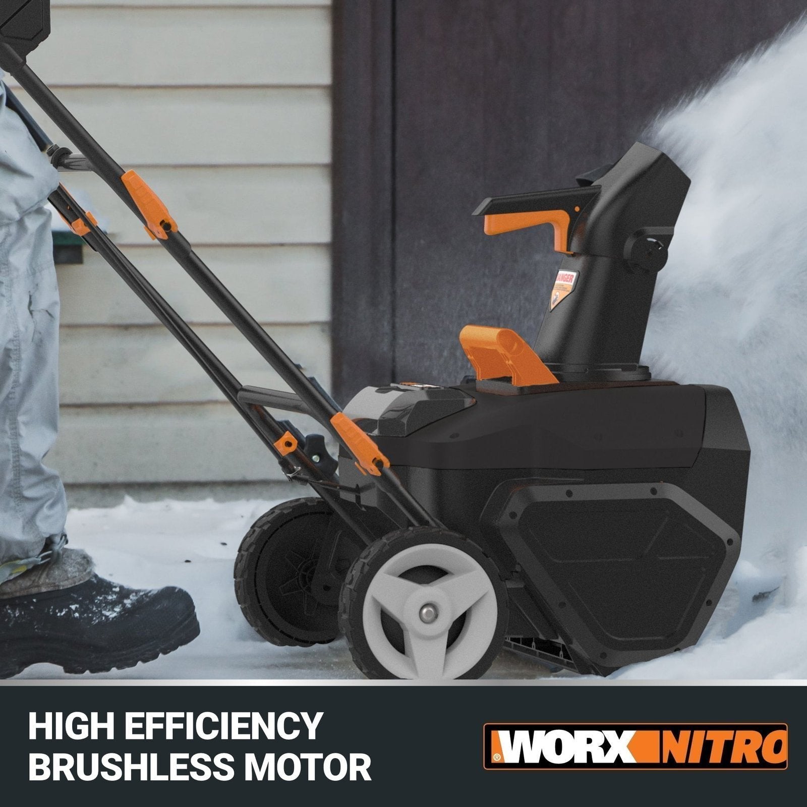 Worx WG471 40V Power Share 20″ Cordless Snow Blower with Brushless Motor
