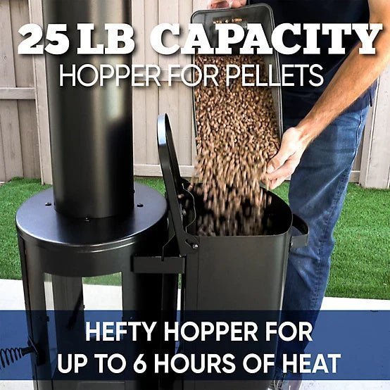 Even Embers Pellet-Fueled Patio Heater, 100 sq. ft., 70,000 BTU