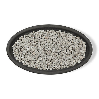 Real Flame 48.25 in. x 28.25 in. Riverside Oval Propane Gas Fire Bowl, Shale