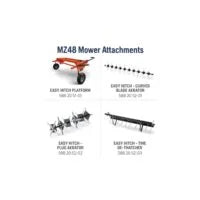 Husqvarna MZ48 Zero-Turn Mowers 23 HP Kawasaki 48” Clears Cut ZT3100 (M-ZT Seat)