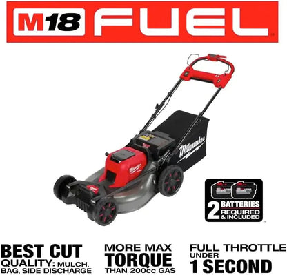Milwaukee 2823-20 M18 Fuel Self-Propelled Dual Batterys 21-in Walk Behind Mowers