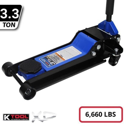 K Tool Heavy-Duty Low-Profile 3.33 Ton Floor Jack