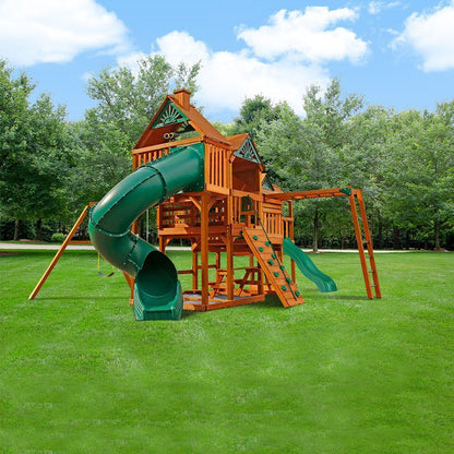 Gorilla Playsets Amber 23’W x 23’D x 13’H Everest Elite Swing Set