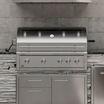 XO Appliance 42″ Grill 4 Burner with Rotiss Burner LP