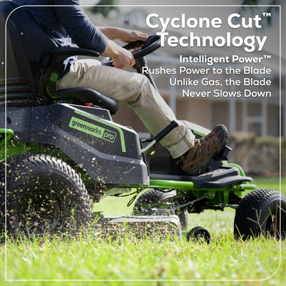 Greenworks 60V 42″ Cordless Battery CrossoverT Riding Lawn Mowers.