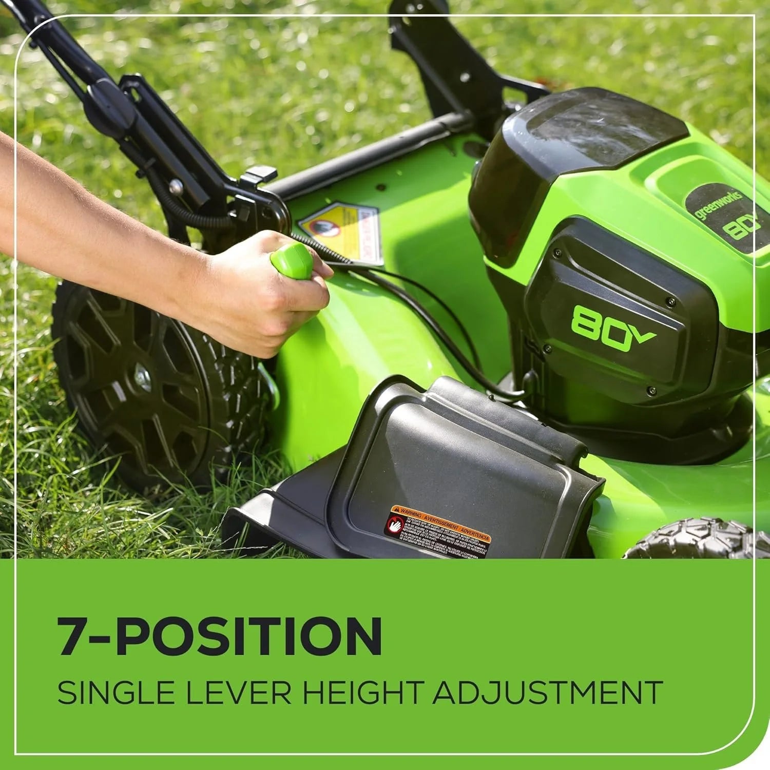 Greenworks 80V 21″ Cordless Self-Propelled Lawn Mowers.