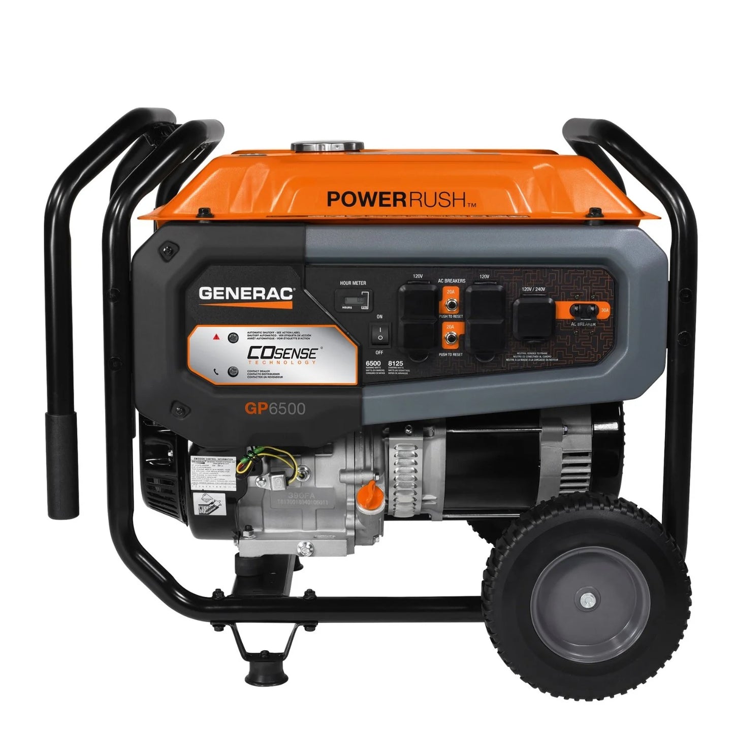 Generac 8125/6500 Watt Portable Generators.