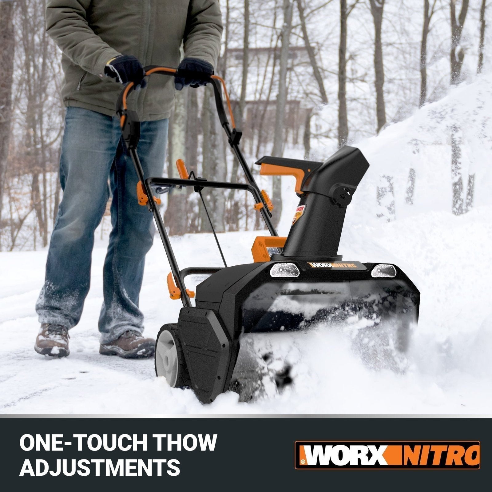 Worx WG471 40V Power Share 20″ Cordless Snow Blower with Brushless Motor