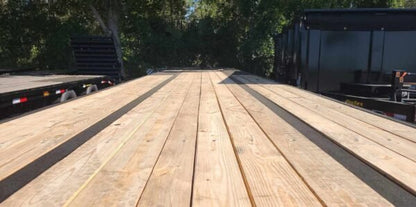 40 Foot Big Tex Heavy Duty Tandem Dual Wheel Axle Black Gooseneck Trailer (25GN-40D5A-MRBK))