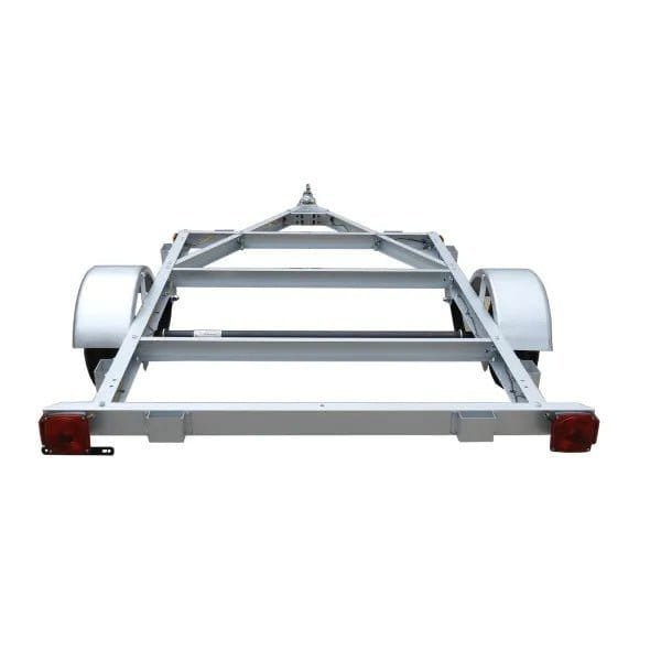 STIRLING, 4ft. x 6ft. Galvalume Kit Trailer w/8in. Wheels, Load Capacity 800 lb, Deck Length 6 ft, Deck Width 4 ft, Model# 48-072-KO8