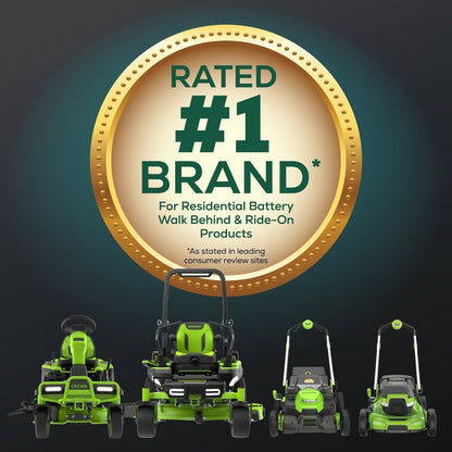 Greenworks 60V 21″ Self Propelled Lawn Mower with (1) 8.0 Ah Battery & Rapid Charger 2546402