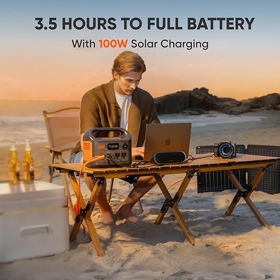 Jackery Portable Power Station Explorer 300, 292Wh Backup LiFePO4 Battery, Solar Generator for Outdoors Camping Travel Hunting Blackout (Solar Panel Optional)
