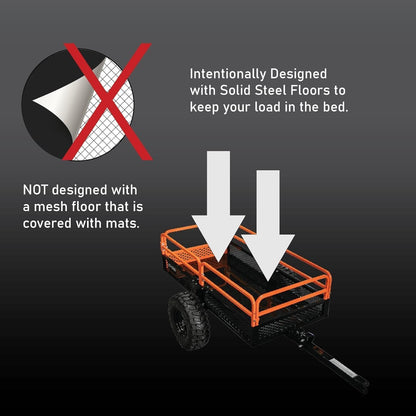 Impact Implements 1500 lb Utility Cargo Trailer with Pivot Dump for ATV, UTV, and Lawn Tractor