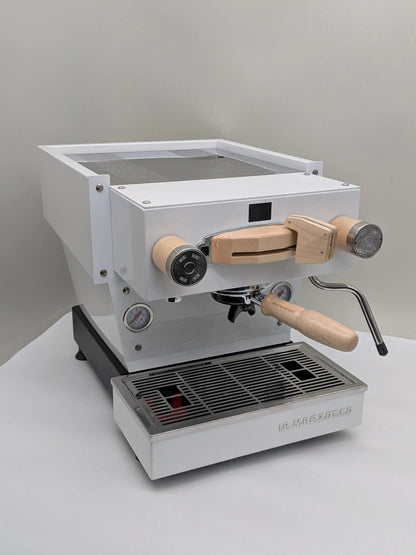 La Marzocco Linea Mini Espresso Machine – White / Walnut Accents