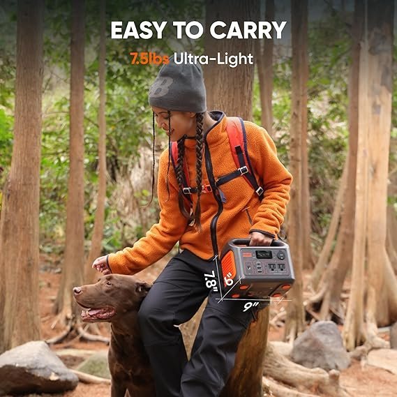 Jackery Portable Power Station Explorer 300, 292Wh Backup LiFePO4 Battery, Solar Generator for Outdoors Camping Travel Hunting Blackout (Solar Panel Optional)