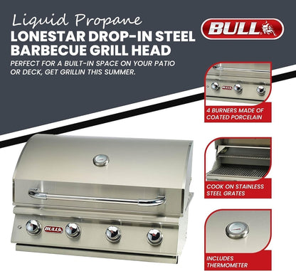 Bull 30″ Lonestar Select Stainless Steel Drop-In Grill