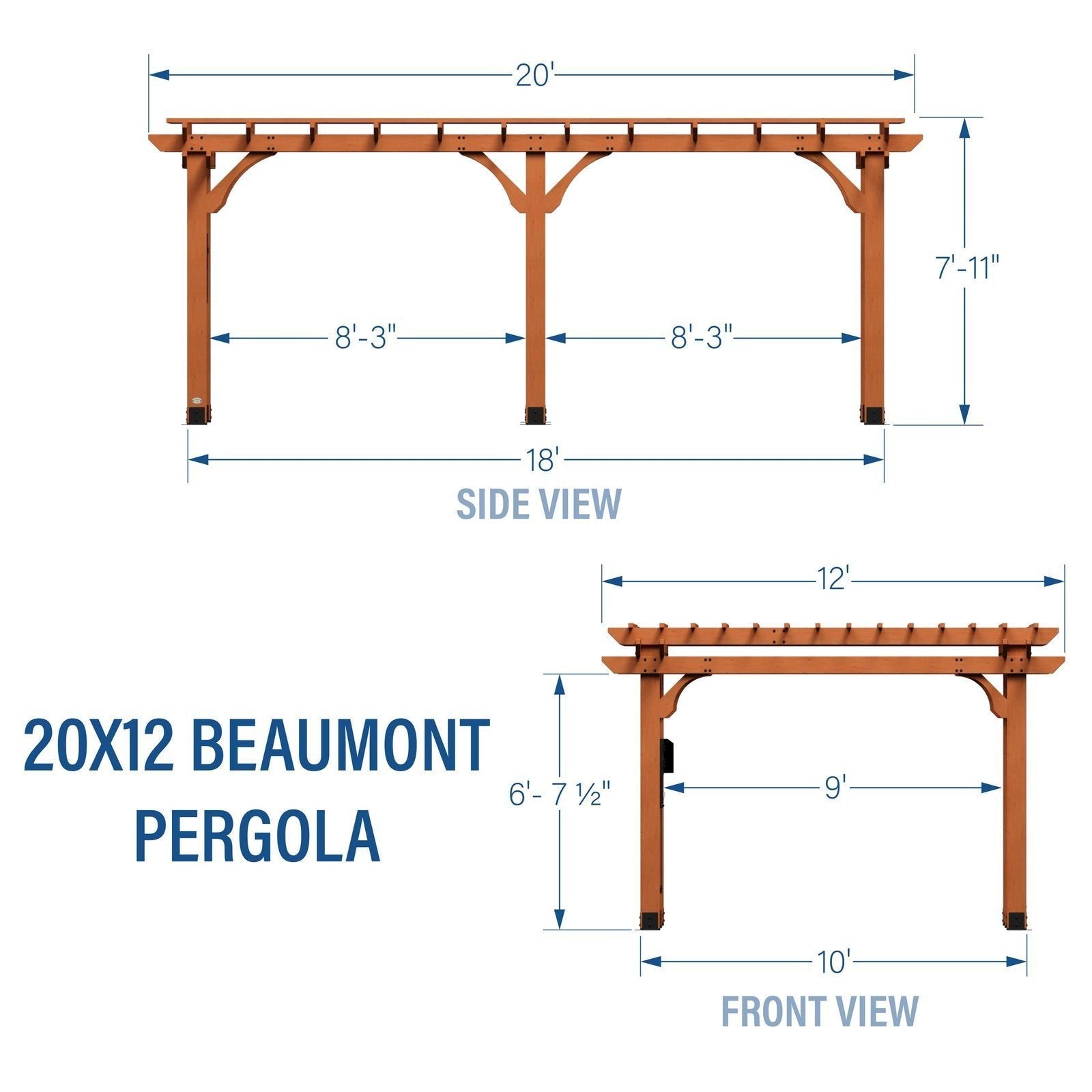 20×12 Beaumont Pergola