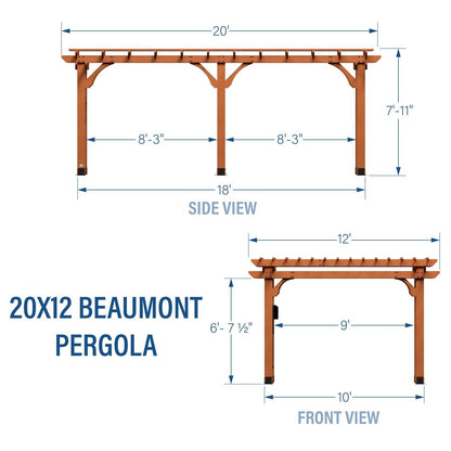 20×12 Beaumont Pergola