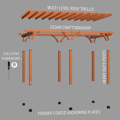 20×12 Beaumont Pergola