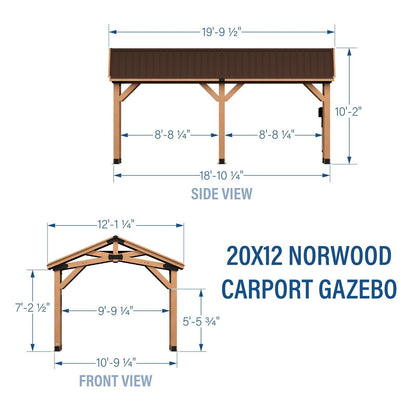20×12 Norwood Carport/Gazebo
