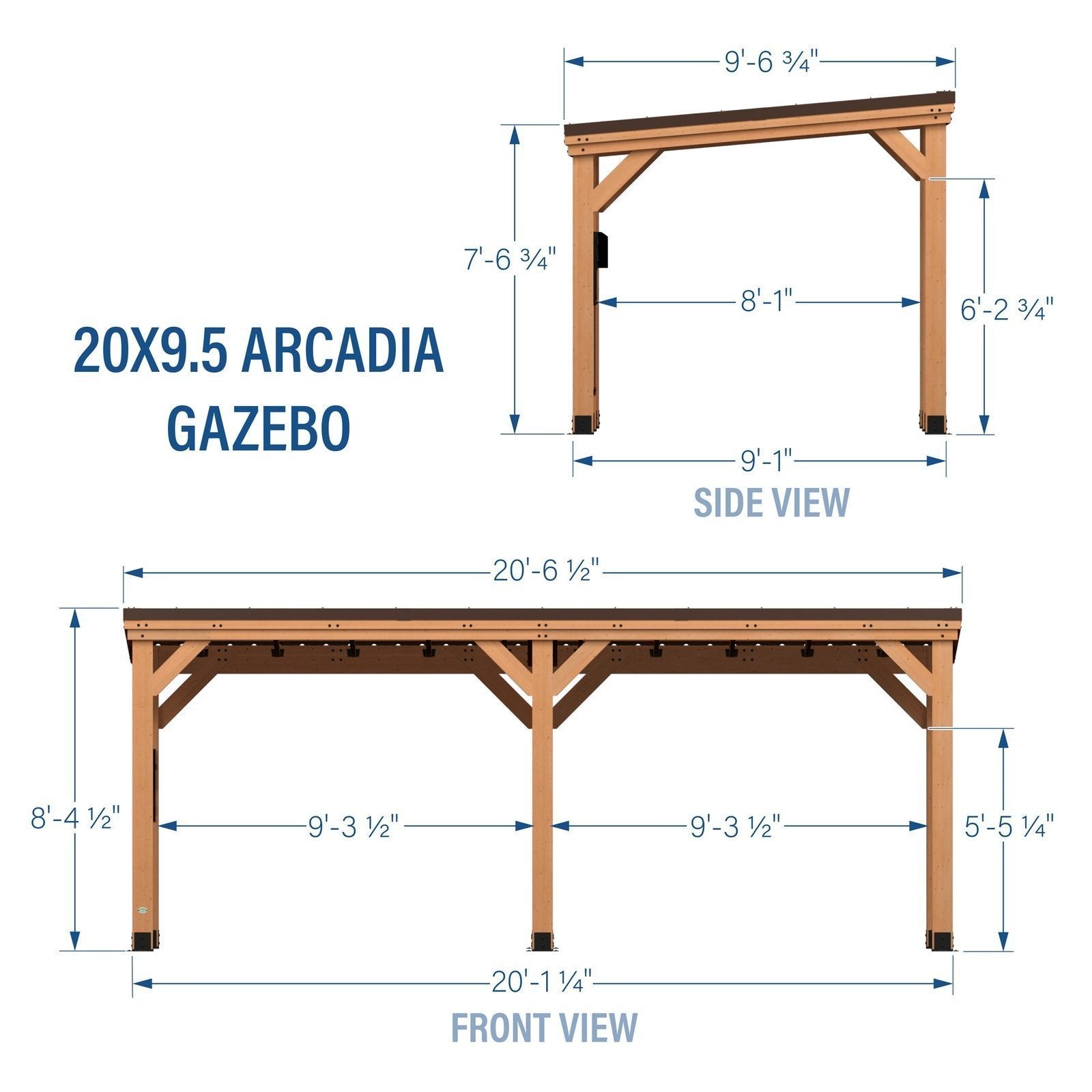 20×9.5 Arcadia Gazebo