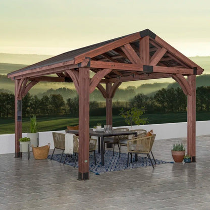 Arlington 12×12 Solid Wood Patio Gazebo