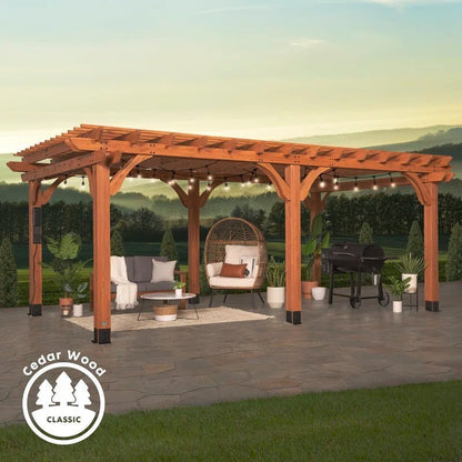 Beaumont 20×12 All Cedar Wooden Pergola