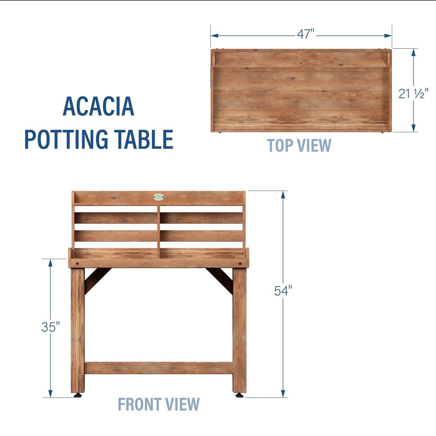 Potting Table/Bench/Serving Bar – Acacia Wood