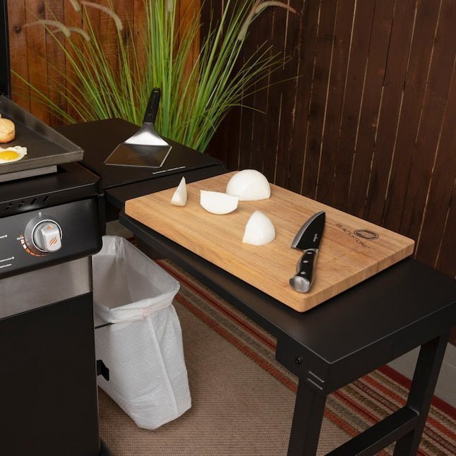 Blackstone 36-in Culinary Cabinet Griddle with Side Table: Versatile Outdoor Cooking in Stainless Steel