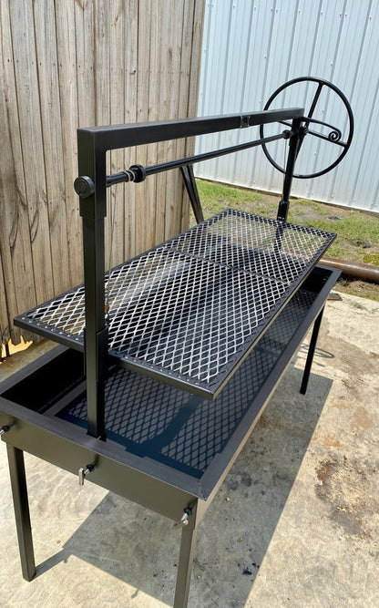 Collapsible Charcoal Catering Grill 60″ x 24″ Stainless Steel