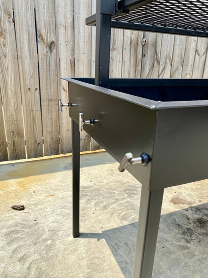 Collapsible Charcoal Catering Grill 60″ x 24″ Stainless Steel