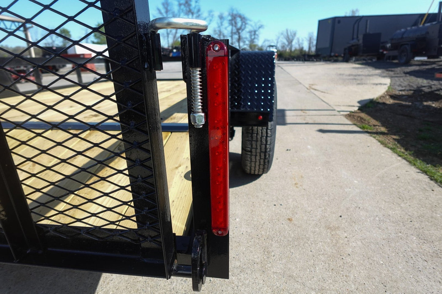 6′ 4″ x 10 Utility Trailer Dovetail Powder Coated With Gate 3,500lb Axle