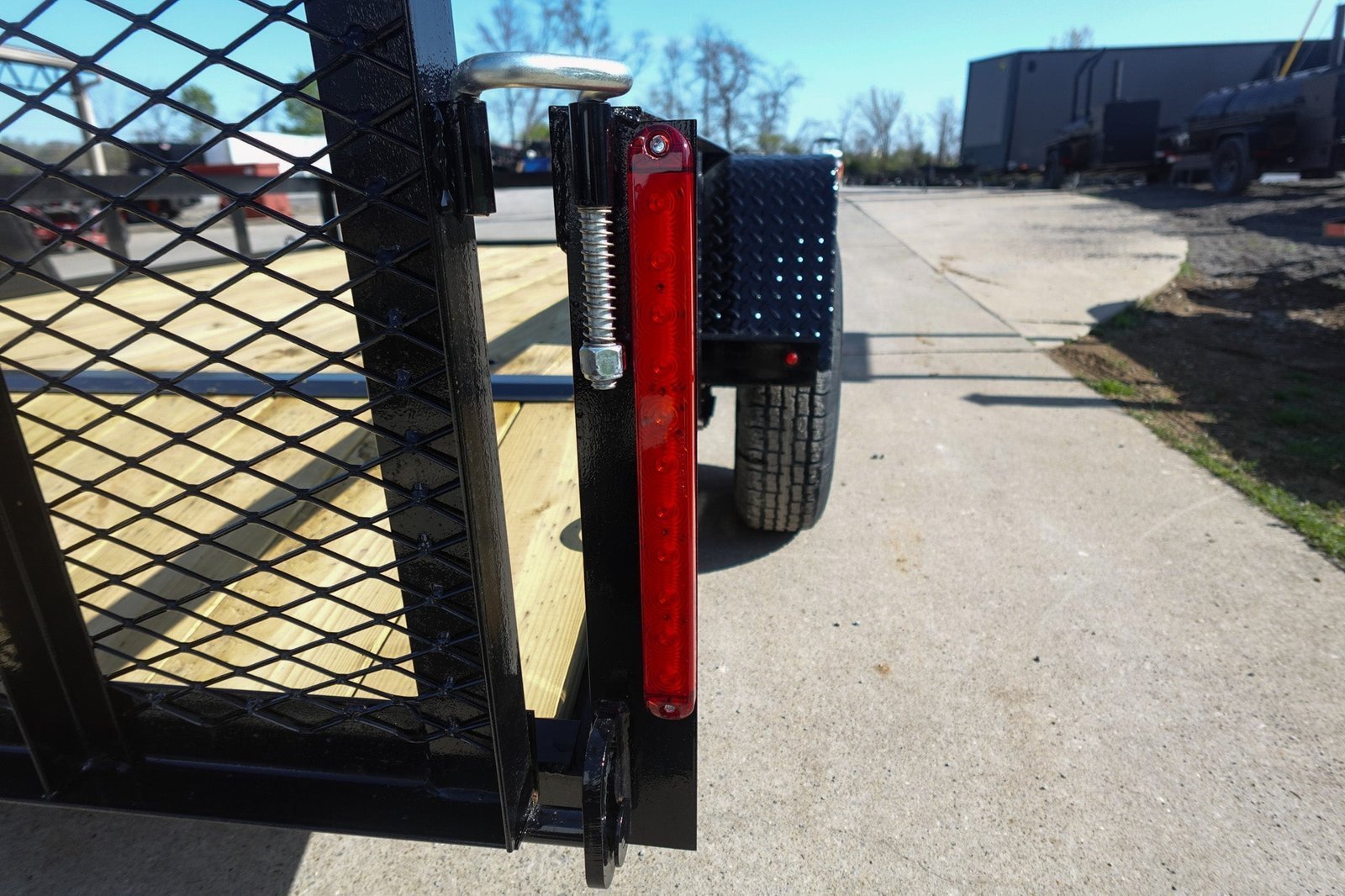 6′ 4″ x 10 Utility Trailer Dovetail Powder Coated With Gate 3,500lb Axle