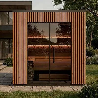 3-Person Outdoor Steam Sauna – Ultimate Relaxation with Red Light & Negative-Ions