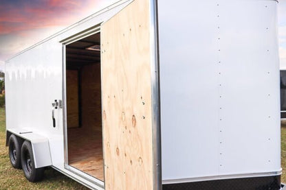 Big White Enclosed Trailer