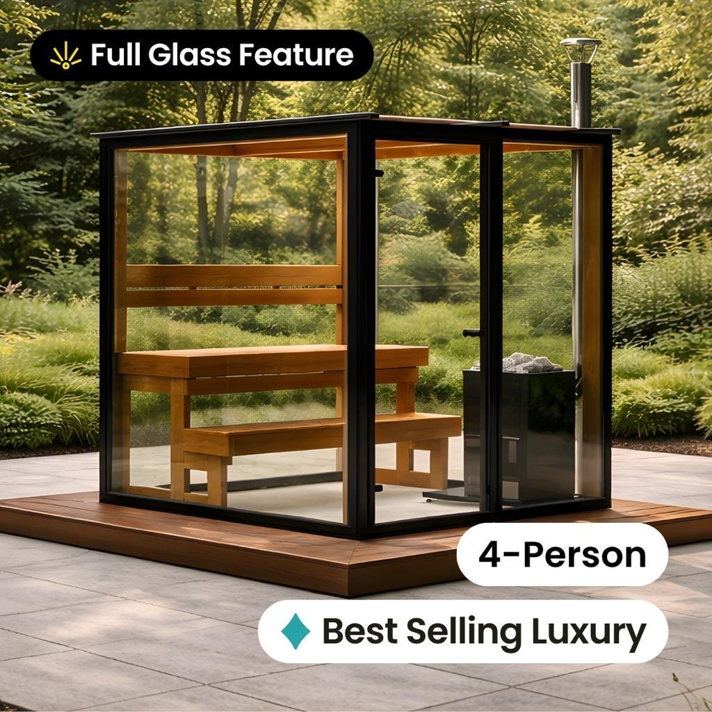 4-Person Outdoor Steam Sauna best for your Backyard