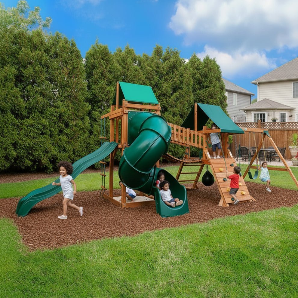 Gorilla Playsets Amber 27’W x 10’D x 10’H High Point Deluxe