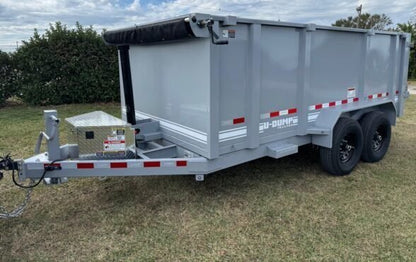 U-DUMP Low Profile Dump Trailer | 83″X14’X48″ | Telescopic | 831414T-48-LP