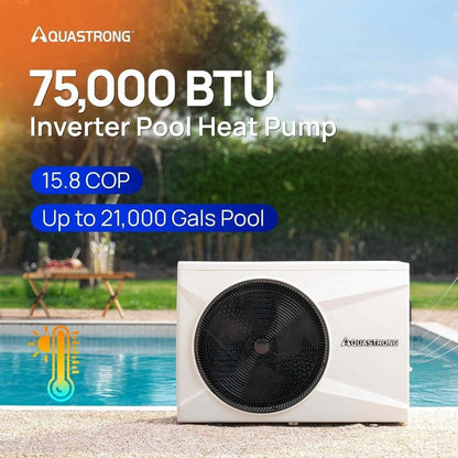 Pool HEX075 75000 BTU Up to 21,000 Gallons Pools 220V