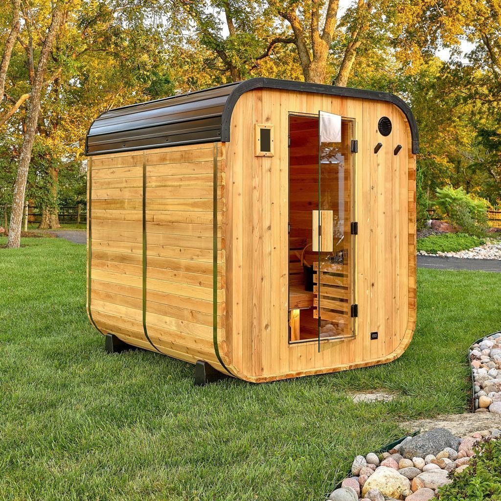 Backyard Discovery Lennon 4-6 Person Cedar Outdoor Cube Sauna