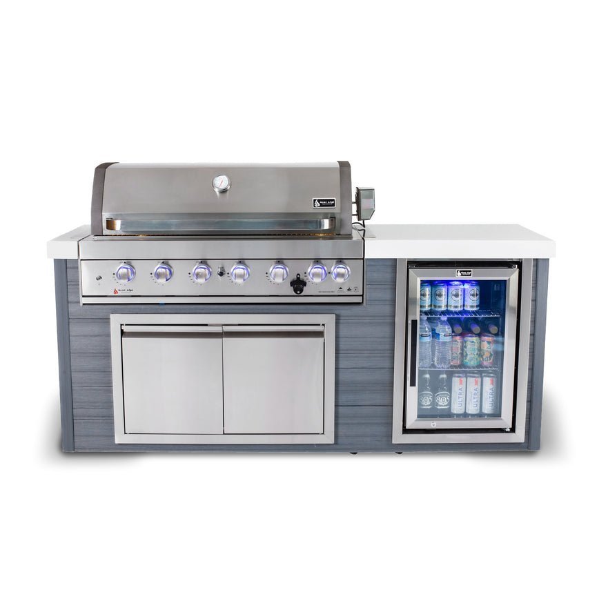 Mont Alpi 6-Burner Stainless Steel Artwood Island
